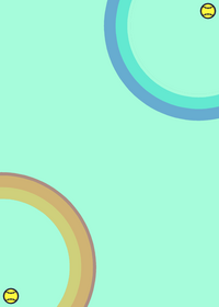 Planets colliding simulation