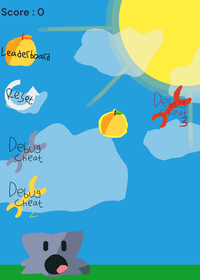 Food Drop Game (There are new debug cheat)