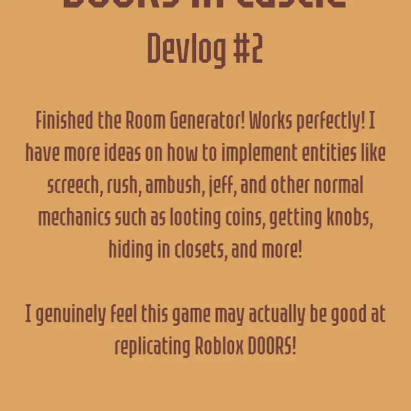 DOORS Devlog 2 by @TicksDev