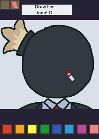 Draw her face!
