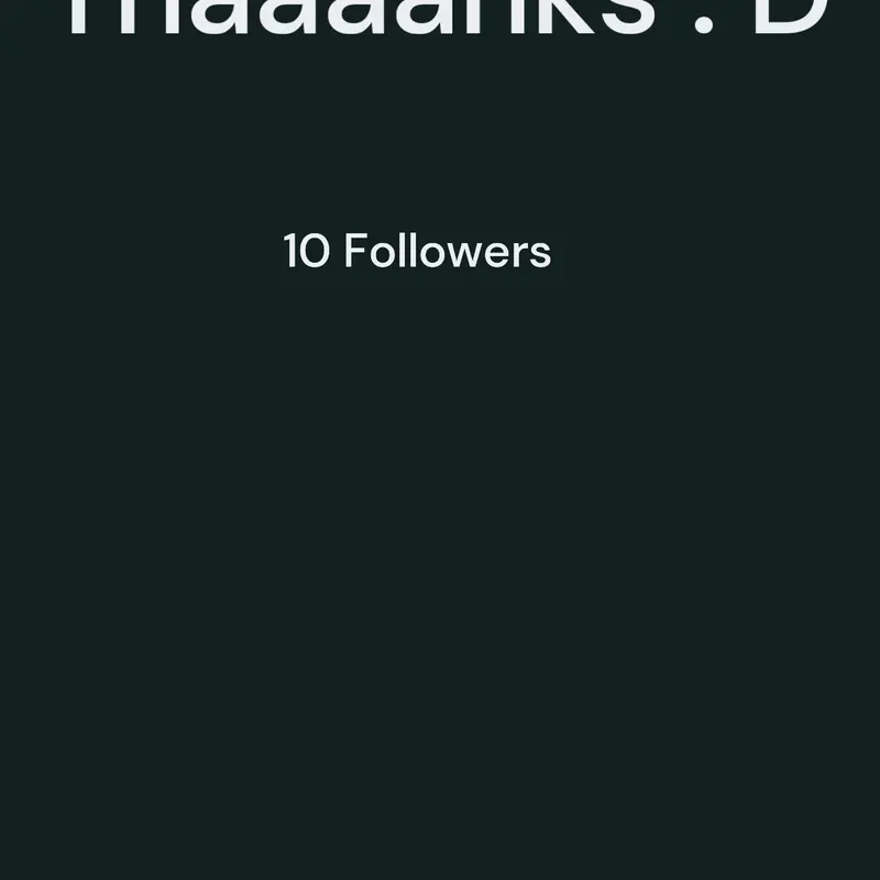 10 Followers 🎉 by @Islam_10