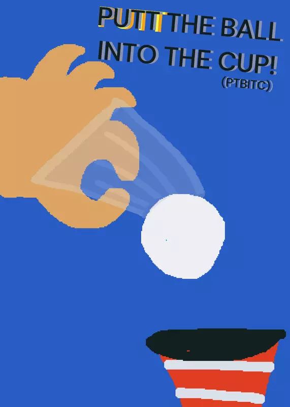 PUTT the ball into the cup! by @Austsauce