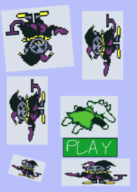 Ralsei escapes from 5 Jevils