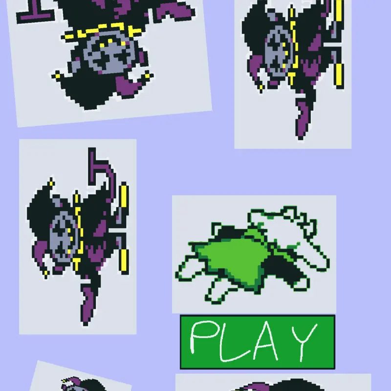 Ralsei escapes from 5 Jevils by @LokangLover21