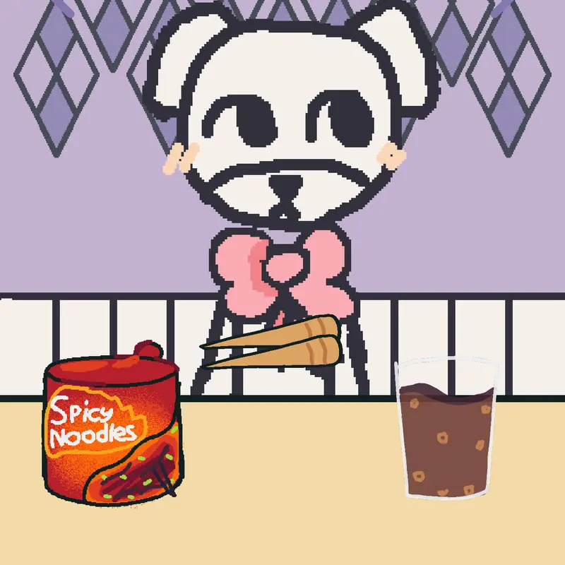 Pinkey mukbang by @Worldofplushies_official