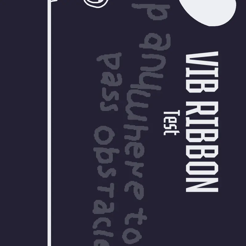 Vib ribbon by @vibri_and_bomberman