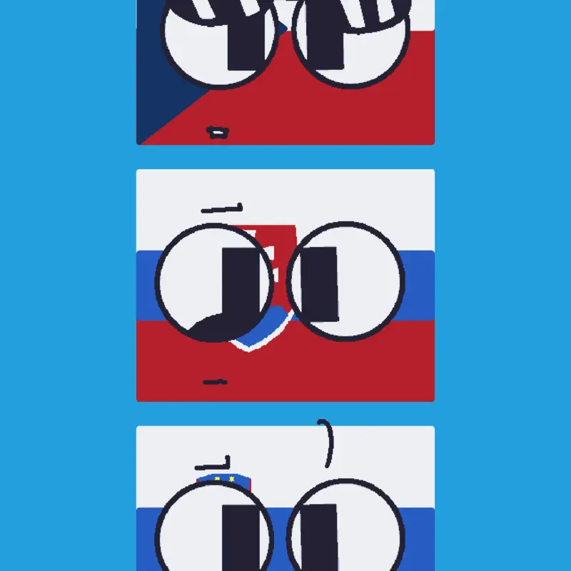 Czech, Slovak & Slovenian Flag Band by @brasil_flag