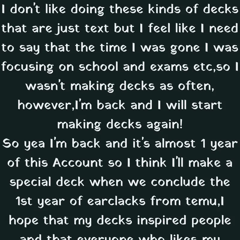 I'm back guys!1!1! by @EarClacks_from_Temu