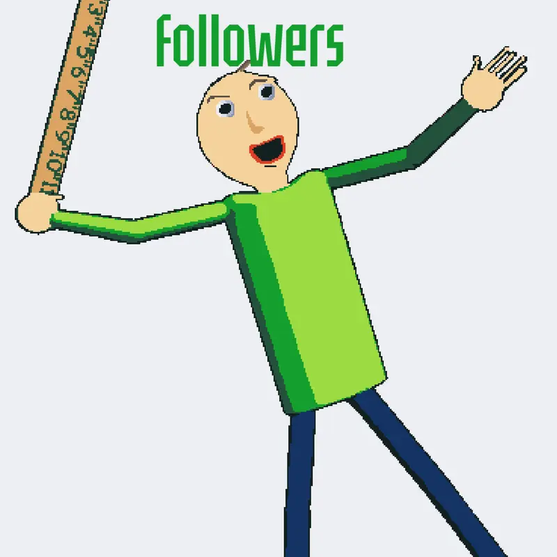 Thanks for 50 followers by @NazarBaldguy