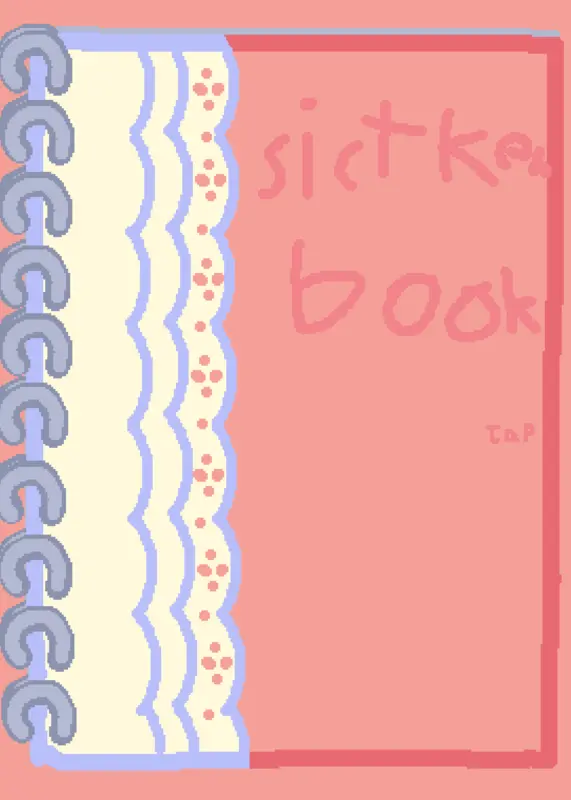 take care of sticker book tiny anomly by @anonamelia