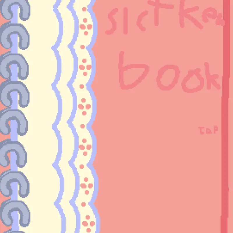 take care of sticker book tiny anomly by @anonamelia