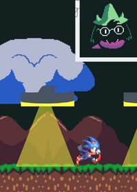 Sonic sprite by rathernoice