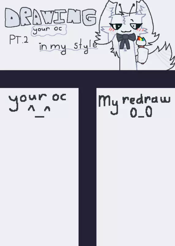 Redrawing your oc!! by @spoon_pillow