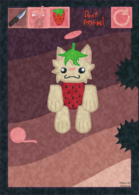 Strawberry cat!!