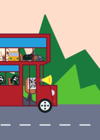 Double Decker Bus (Wheels On The Bus)