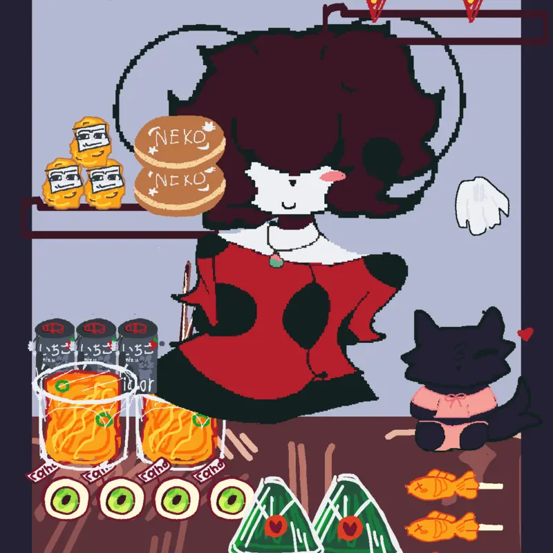 Mukbang with charlotte! by @Charlotte_the_ladybug