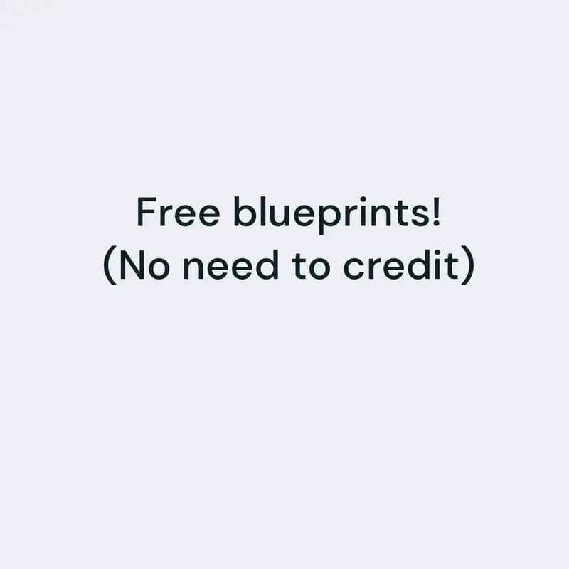 Free blueprints by @StarMii
