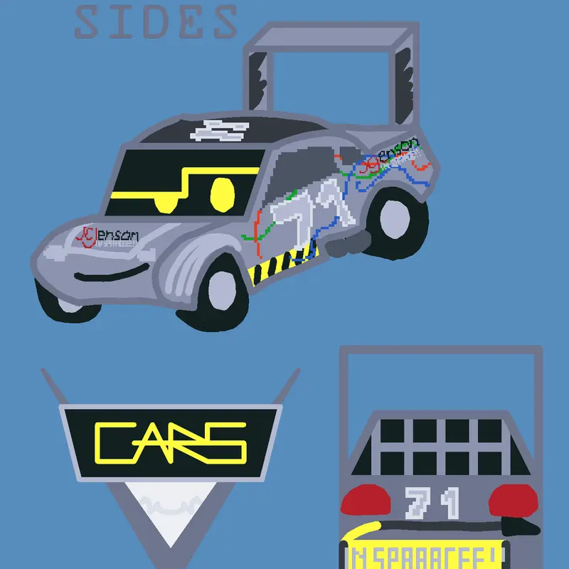 Pixar Cars x Murder Drones by @11Clark