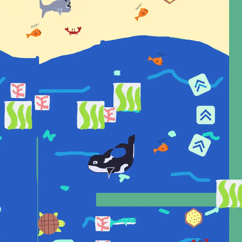 Turtle eating fish under da sea by @luckypuppy