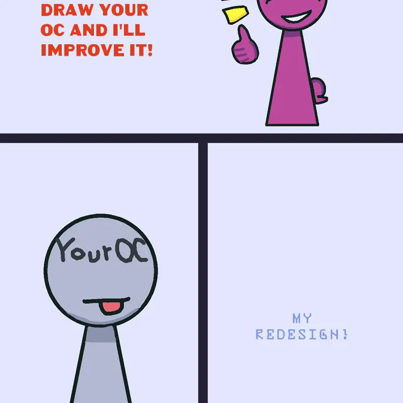 Redrawing your OC!~ by @CreatorOtaku