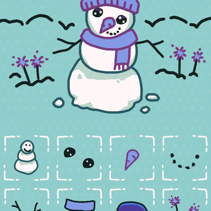 Hello I' made a snowman his name is blue by @Alice_madness_returns