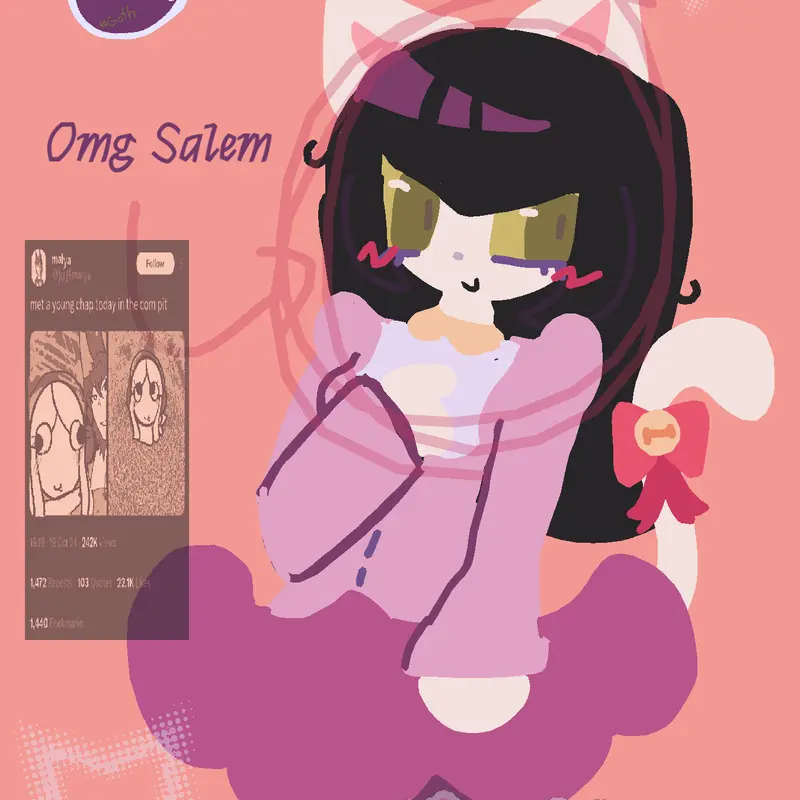 Omg is that Salem 😳🌹 by @Hioko_
