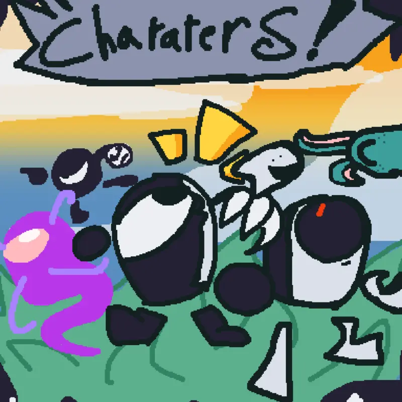 Find the characters cover screen by @leonardo9