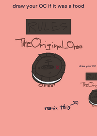 draw your oc as a foooood yayy