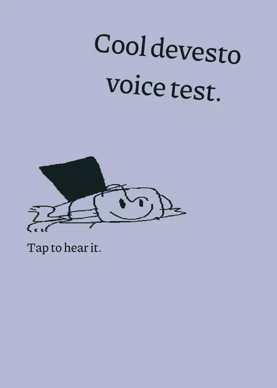 Devesto voice test by @BilnBerry