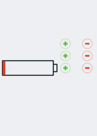 Battery with Text