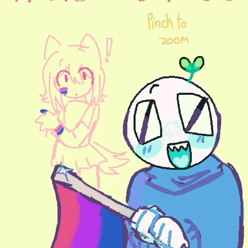 PRIDE MONTH ART!! (KISS ALERT!!) by @blooppss