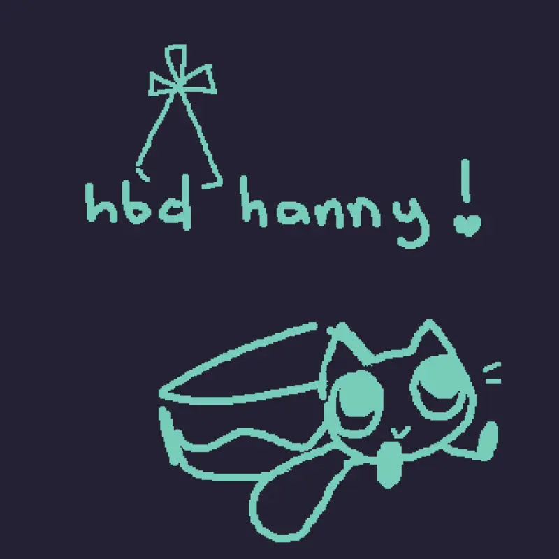 hbd hanny <3 by @confuzzle