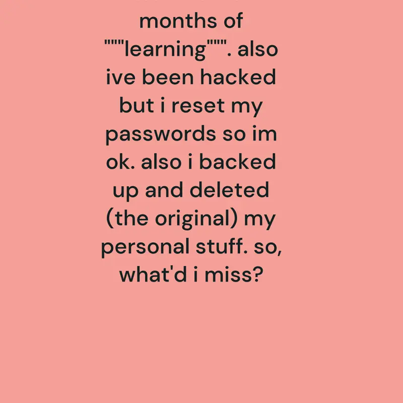 IM BACK YALL WHAT'D I MISS?????? by @Geo_mzn