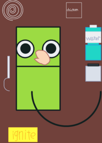 Make a soup with greenie