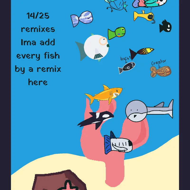 FISH REMIX PARTY #fish by @Scrawled_Filefish