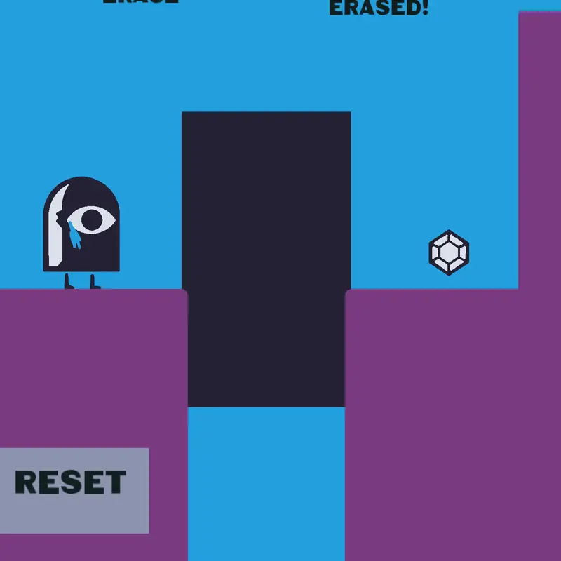 New level game I made, ERASE THE PATH! by @senyanew