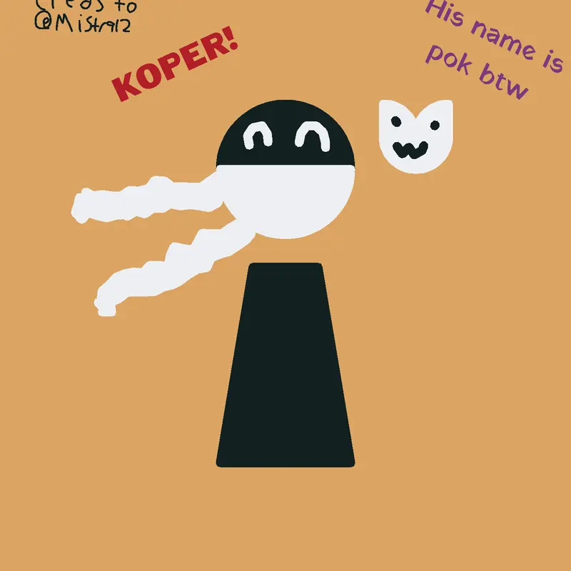 His name is Koper and his pet is Pok. by @polgik77