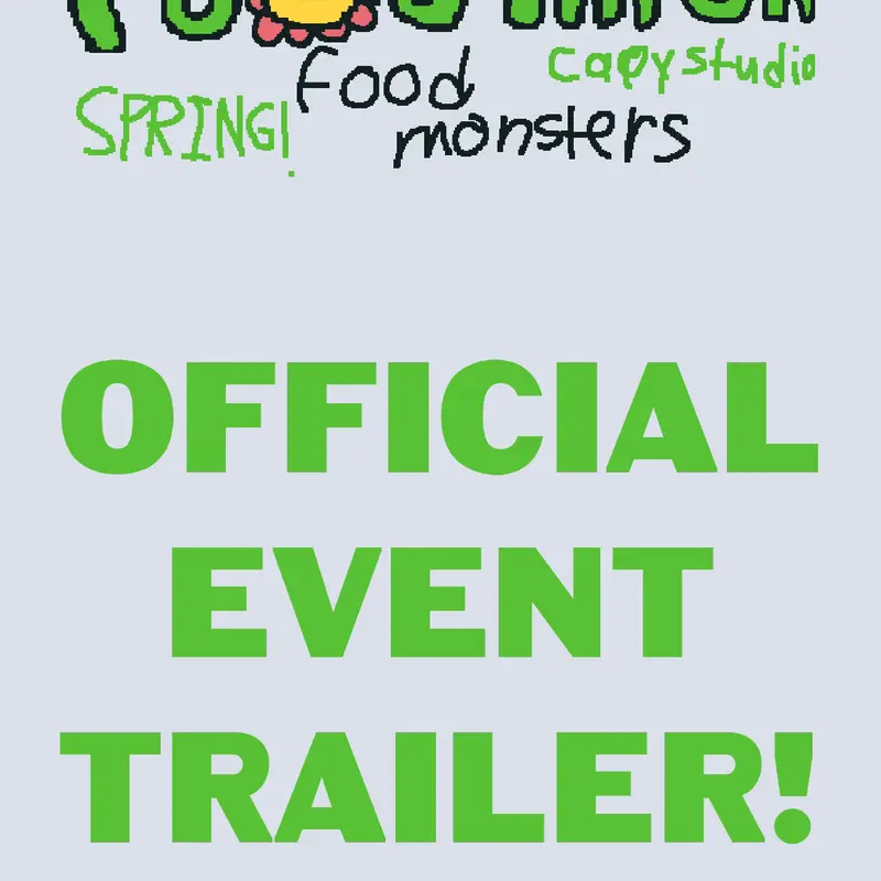 Foodimon Easter/Spring event trailer by @Capystudio