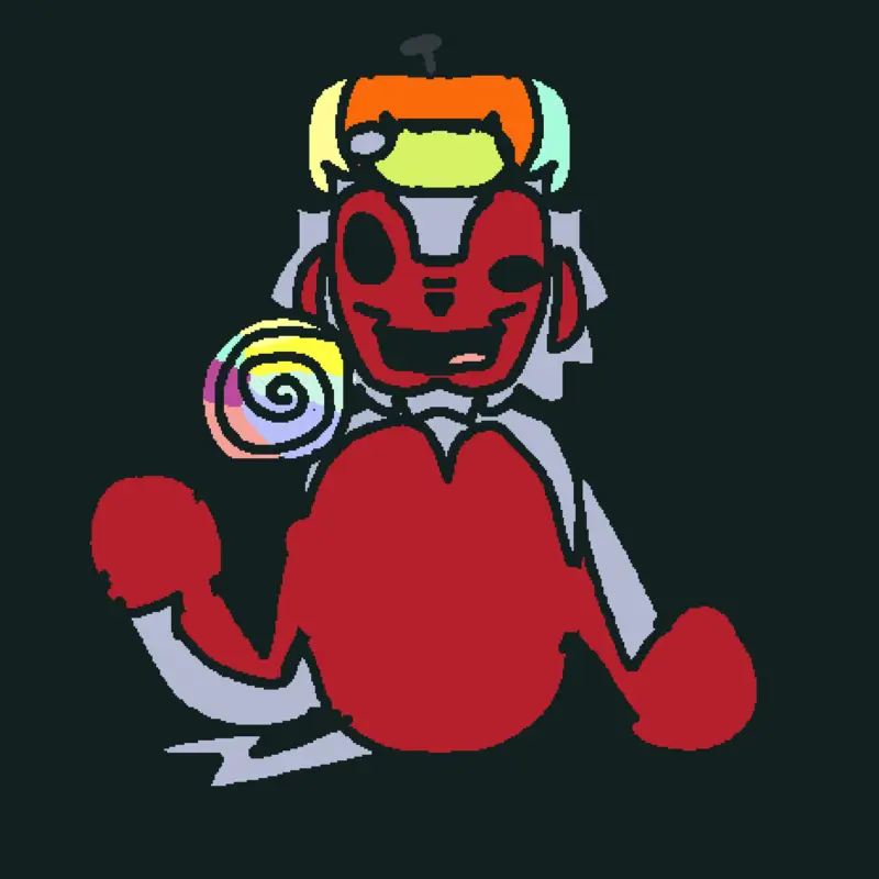 Tiny Larry with a lollipop by @mariyah_vr