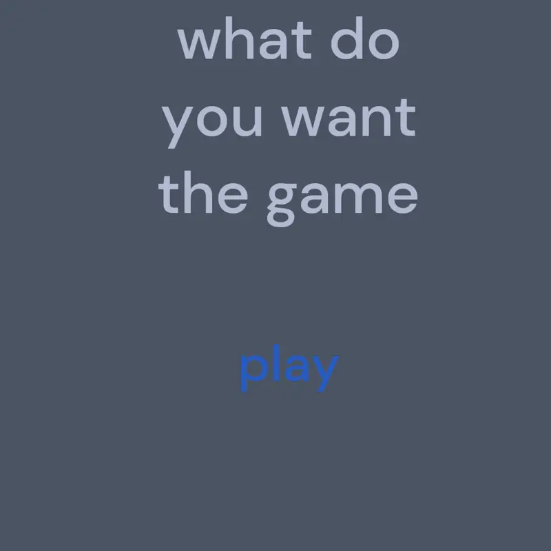 Game by @bananapi