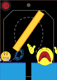 Put the stick on the hole