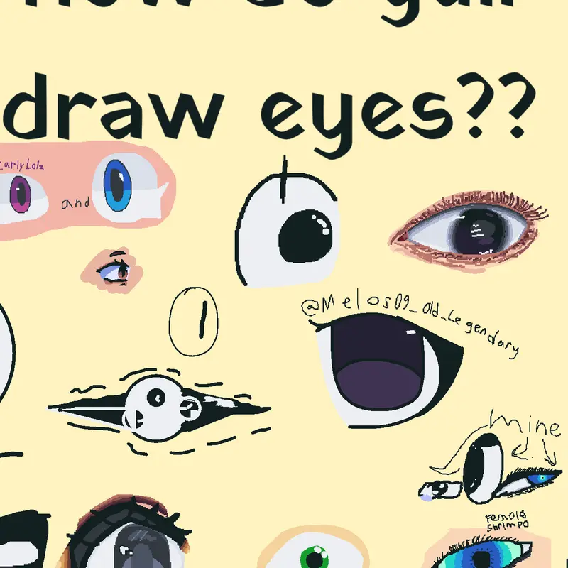 Drew an eye in my style!! by @R1BB1T_85