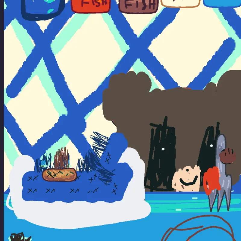 The bear eats regular fishs by @ArthurSales