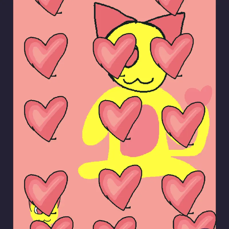 Emoji cat yellow ragdoll cute core by @TeddyAfifa