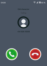 Call old character!