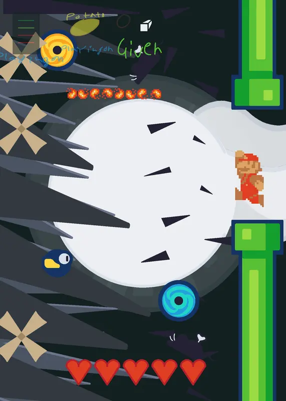Mario flapper bossbattle by @MILKYBANANA