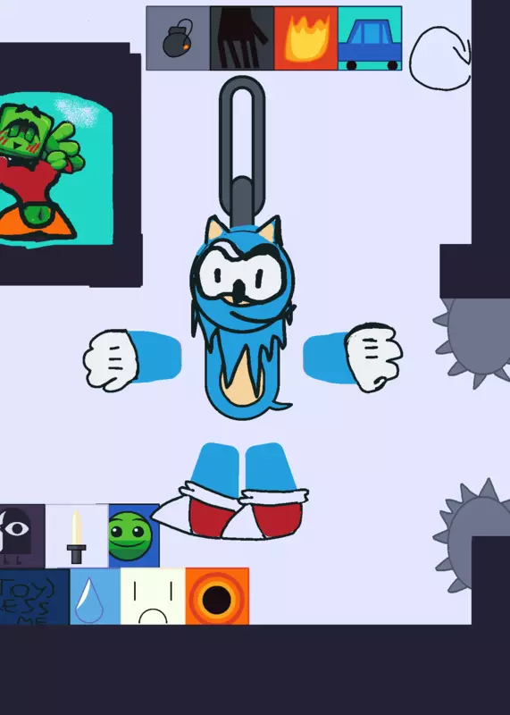Sonic the hedgehog chain  ragdoll by @tricolormaster