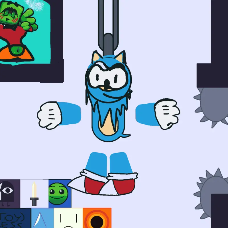 Sonic the hedgehog chain  ragdoll by @tricolormaster