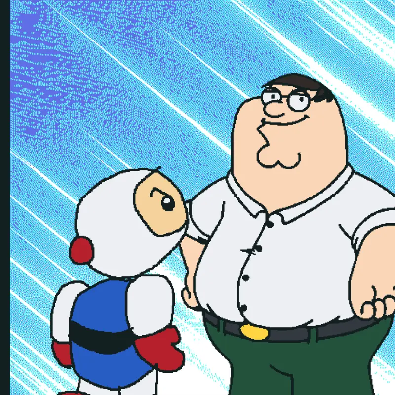 Bomberman es acribillado por Peter by @Santycraft6639