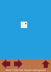 platformer of cube white!
